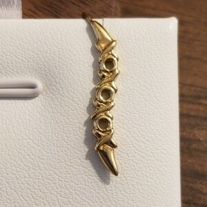 14K Gold XO Crawler Earrings